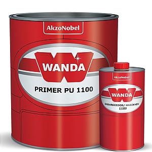 Kit Primer PU 1100 750ml + Catalisador 1100 150ml Wanda