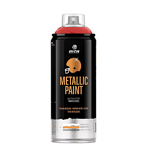 Aerossol Montana Pro Metallic Glitter Effect 400 Ml Sinteplast, Cor Vermelha