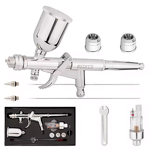 Kit Aerógrafo Com Filtro Bicos 0.3/0.5mm NCT-217 Neoeco