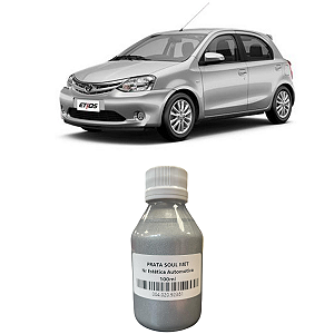 Tinta Poliester Aerógrafo Prata Soul Met 100ml Nr Estética