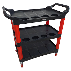 Carrinho Reforçado 3 Andares 360 Detailers Mecânico Sigma