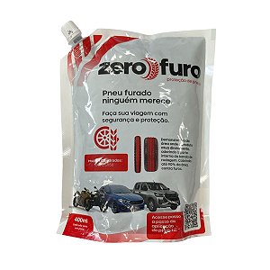 Selante Preventivo Contra Furos de Pneus 400ml Zero Furo