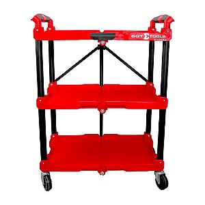 Carrinho Detailers com 3 Prateleiras Dobrável Sigma Tools