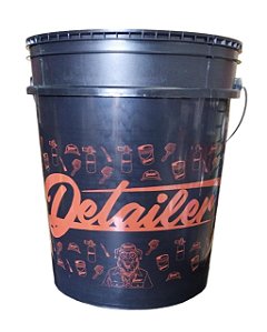 Balde 19L Preto C/ Logo Vermelho Sem Separador Detailer