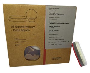 Boina de polimento de lã natural c/ amortecedor 1,5 polegada