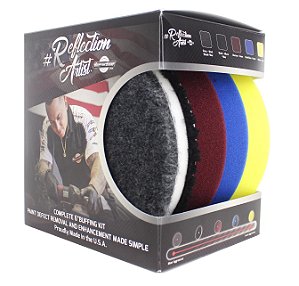 Kit Boinas De Polimento Lã Hibrida Buff And Shine Artist Ida