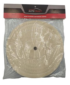 Roda De Pano De Algodão 200mm Costurado P/ Lustro Auto Crazy