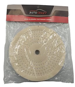 Roda De Pano De Algodão 150mm Costurado P/ Lustro Auto Crazy