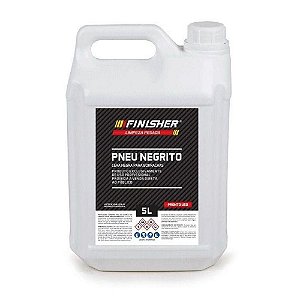 Pneu Negrito Cera Negra Para Borrachas - 5L - Finisher