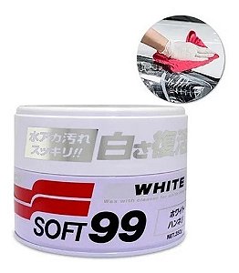 Cera White Cleaner  Para Carros Claros -Soft99- 350g