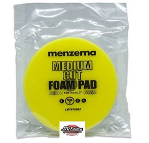 MENZERNA BOINA DE ESPUMA AMARELA 150MM - REFINO COM FURO