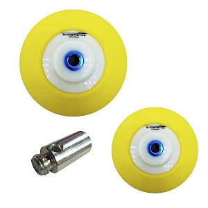 Kit Suportes de Boina 5" e 3" + Adaptador 5/8 x14mm