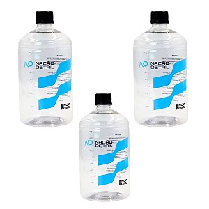 Kit 3 Garrafas Transparentes 1L Nacao Detail