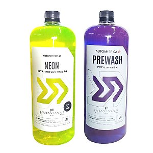 Kit Lavagem Prewash e Neon Autoamerica