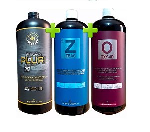 kit Higienização Easytech - Pluri1,5L + Zbac1,5L + Oxy-4D 1,5L