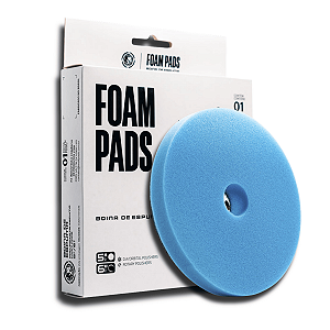 Boina de Espuma Refino/Lustro Azul Celeste 6" Wolf Pads