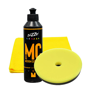 Kit Refino HC 3000 250ml + Boina Yellow 5" + Flanela Zvizzer