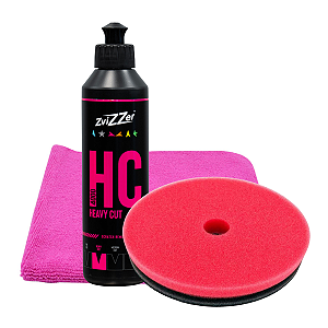 Kit Corte Pesado HC 4000 250ml + Boina 5" + Flanela Zvizzer