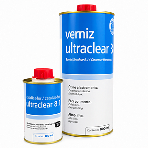 Verniz Ultraclear 8.1 + Catalizador  Maxi Rubber