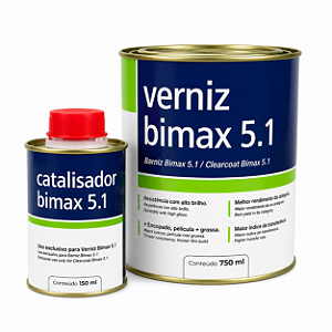 Verniz Bimax 5.1 + Catalizador Maxi Rubber