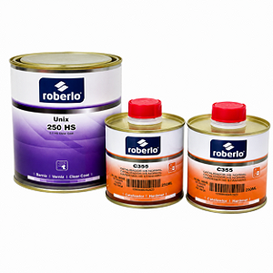 Verniz Unix 250HS 900ml + 2 Catalisador C355 250ml Roberlo