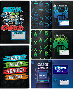 APLICAP 80/96 FLS CAPA DURA GAMER C/ 24 ADESIVOS