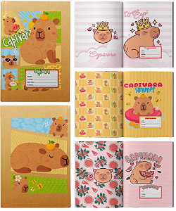 APLICAP 80/96 FLS CAPA DURA CAPIVARA C/ 24 ADESIVOS