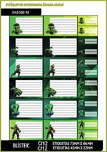 ETIQUETA PERSONALIZADA HU C/24