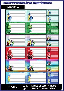 ETIQUETA PERSONALIZADA DIVER C/24