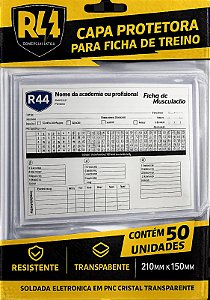 Envelopes Pvc Ficha Academia Médica 23,3x15,6mm - 50 Unidades