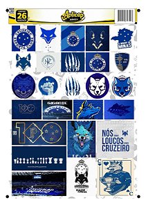 APLICAP STIKER A4 CRUZEIRO 01 BLISTER C/26 ADESIVOS