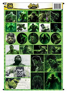 APLICAP STIKER A4 HULK 01 BLISTER C/26 ADESIVOS