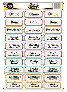 APLICAP STIKER A4 PEDAGOGICO 3 01 BLISTER C/26 ADESIVOS
