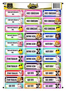 APLICAP STIKER A4 PEDAGOGICO 4 01 BLISTER C/26 ADESIVOS