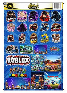 APLICAP STIKER A4 ROBLOX 01 BLISTER C/26 ADESIVOS