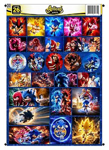 APLICAP STIKER A4 SONIC 01 BLISTER C/26 ADESIVOS