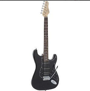 Guitarra Giannini G101 Preta Com Escudo Preto