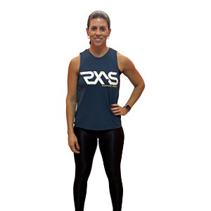 Regata Feminina - Running Azul Petróleo UltraDry