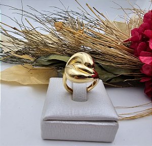 Anel Nó Escultural em Ouro 18K Polido | KROETZ