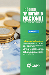 Livro Código Tributário Nacional 3ª Edição - Editora Capri