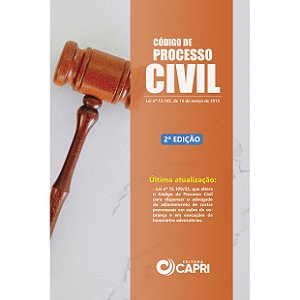 Livro Código De Processo Civil Atualizado 2ª Edição - Editora Capri