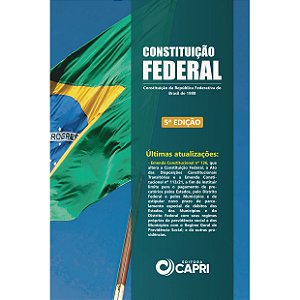 Livro Constituição Federal do Brasil Atualizada 5ª Edição - Editora Capri