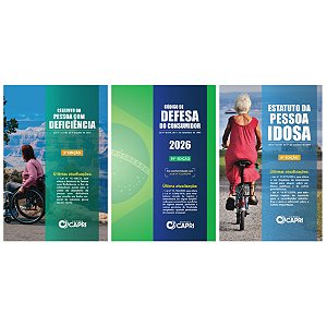 Kit Econômico Comerciante 3 Livros - Código de Defesa do Consumidor e Estatutos da Pessoa Idosa e Com Deficiência
