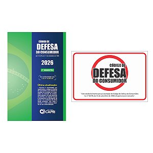 Kit Livro Código de Defesa do Consumidor Atualizado 2026 + Placa Adesiva