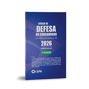 Livro Código de Defesa do Consumidor Versão Bolso 2026 - 2º Semestre