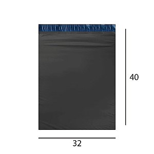 Envelope de Segurança Cinza Reciclado 32x40