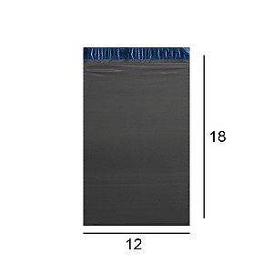 Envelope de Segurança Cinza Reciclado 12x18