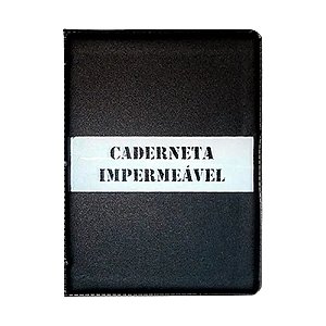 Caderneta Impermeável para Enxoval de Curso de Formação