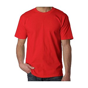 Camiseta Vermelha Lisa para Curso de Formação de Bombeiros