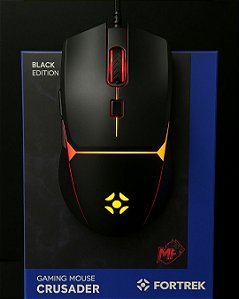Mouse Gamer Fortrek Crusader Rgb 12800 Dpi, 5 Botões, 1000Hz de Polling rate